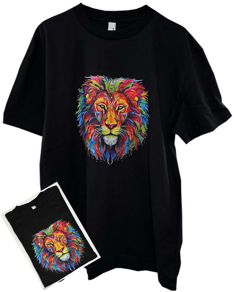 Playera manga corta negra - Sublimacion DTF