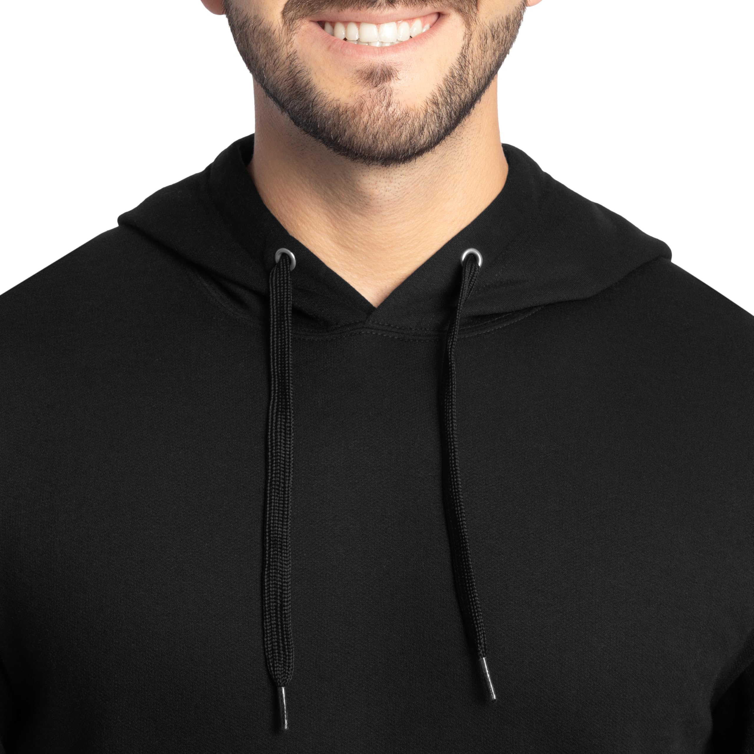 Fruit of the Loom mens Eversoft Fleece Sweatshirts & Hoodies Shirt, Pullover - Black, Large US Talla: L