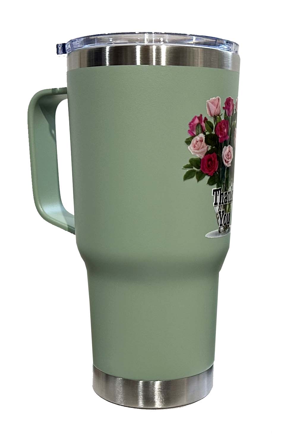 Personalizado - 20oz Insulated Tumbler with Handle Stainless Steel Travel Coffee Mug with Lid and Straw Double Wall Vacuum Leak-proof Reusable Thermal Water Cup for Hot and Cold Drinks