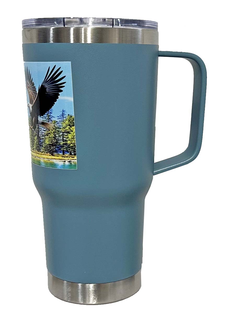 Personalizado - 20oz Insulated Tumbler with Handle Stainless Steel Travel Coffee Mug with Lid anPersonalizado - d Straw Double Wall Vacuum Leak-proof Reusable Thermal Water Cup for Hot and Cold Drinks