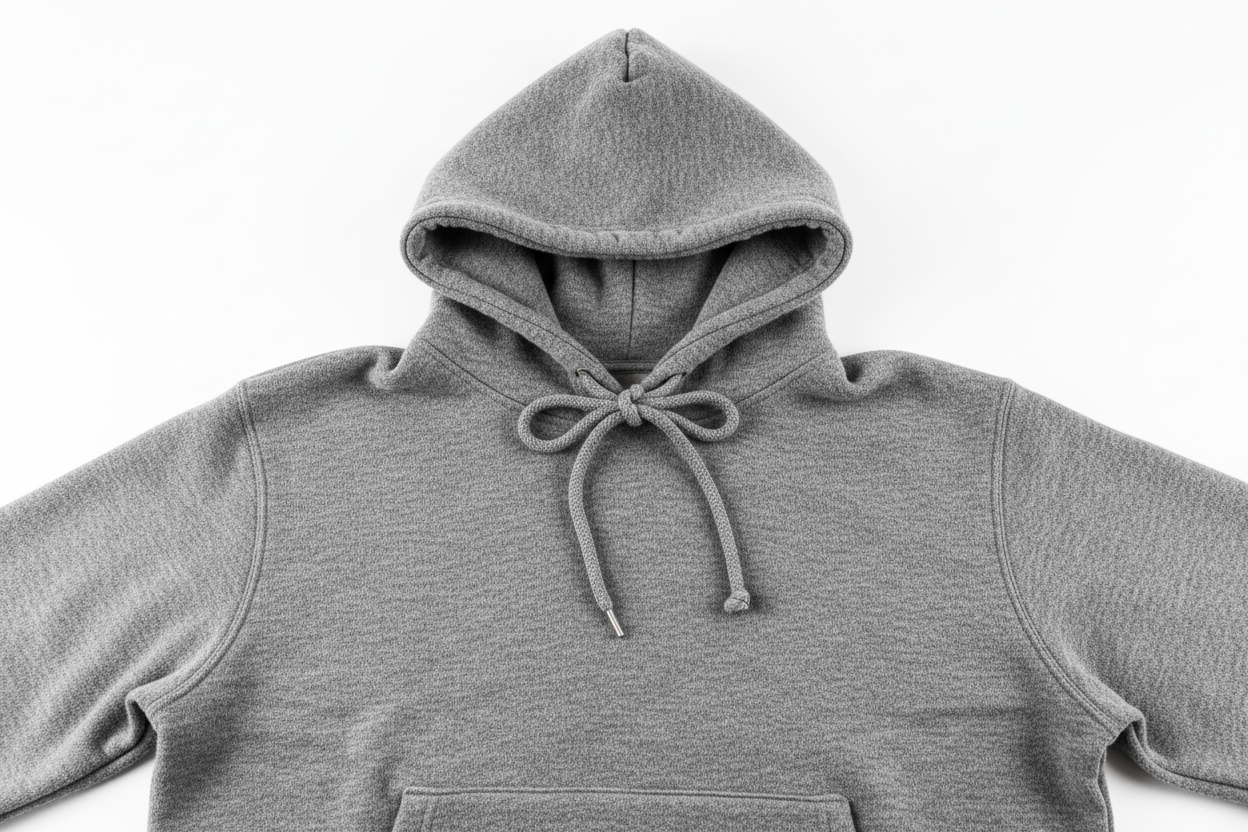 sudadera gris con capucha